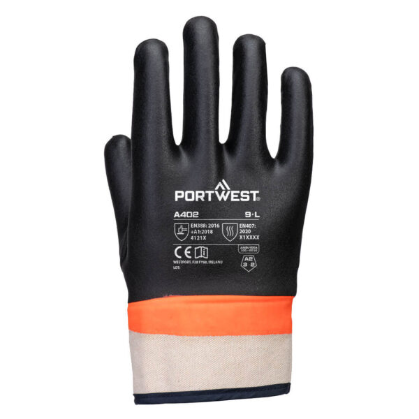 Grip PVC Sandy Double Dipped Glove - imagine 2