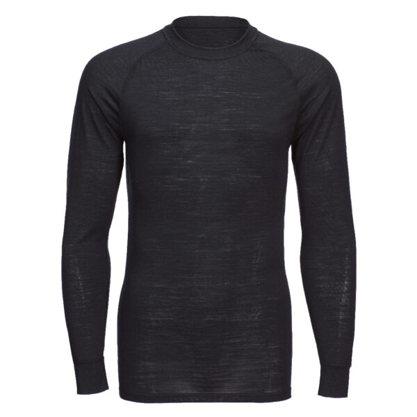 Tricou Crewneck cu mânecă lungă din lână Merino