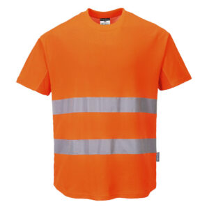 Tricou cu inserție de plasă contrastantă Hi-Vis S/S