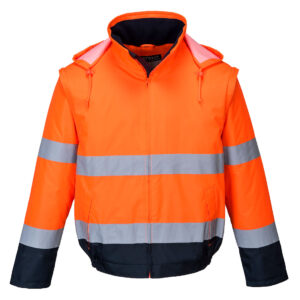 Jachetă bomber Hi-Vis 2 în 1, Contrast Essential Lite Bomber
