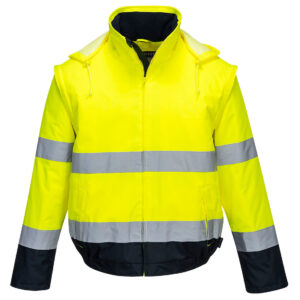 Jachetă bomber Hi-Vis 2 în 1, Contrast Essential Lite Bomber