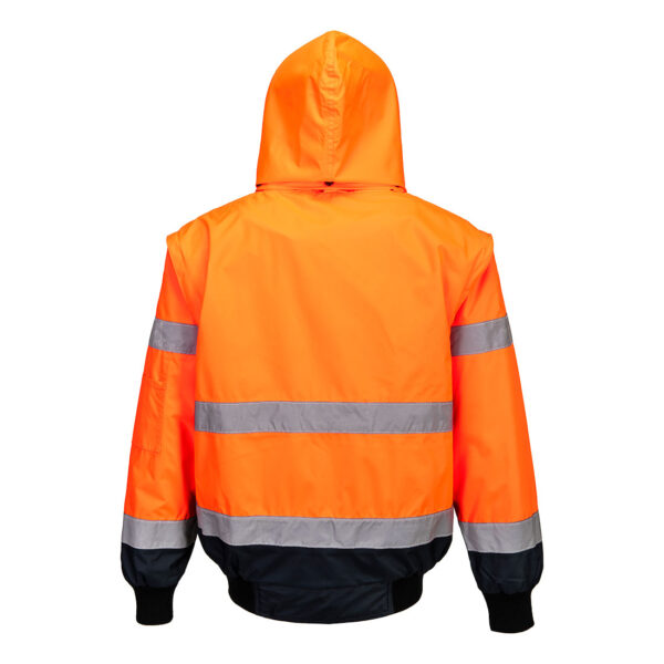 Jachetă Bomber 3 în 1 cu contrast Hi-Vis - imagine 2