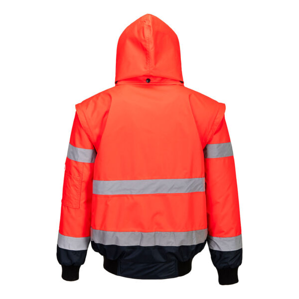 Jachetă Bomber 3 în 1 cu contrast Hi-Vis - imagine 2