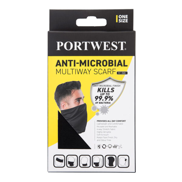 Eșarfă anti-microbiană Multiway - imagine 2