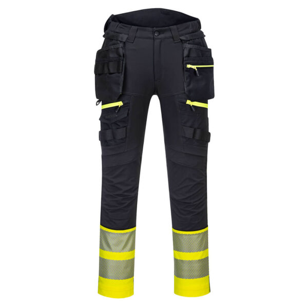 DX4 Pantaloni cu Buzunare Holster Detasabile Hi Vis Clasa 1