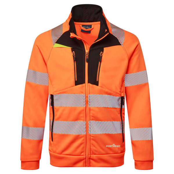 DX4 Hi-Vis Funnel Pulover cu fermoar