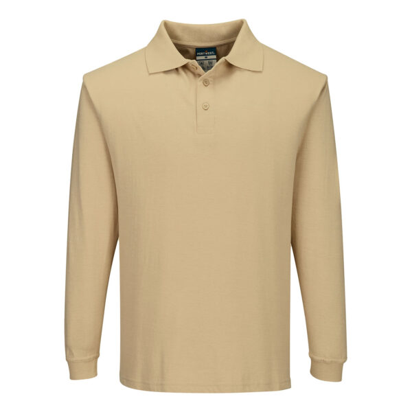 Flame Resistant Anti-Static Long Sleeve Polo Shirt