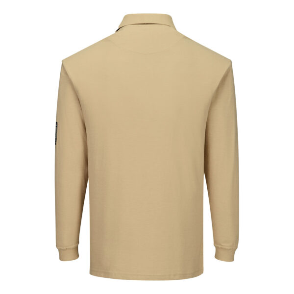 Flame Resistant Anti-Static Long Sleeve Polo Shirt - imagine 2