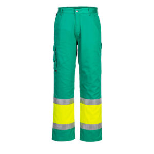 Pantaloni de serviciu Hi-Vis Lightweight Contrast clasa 1