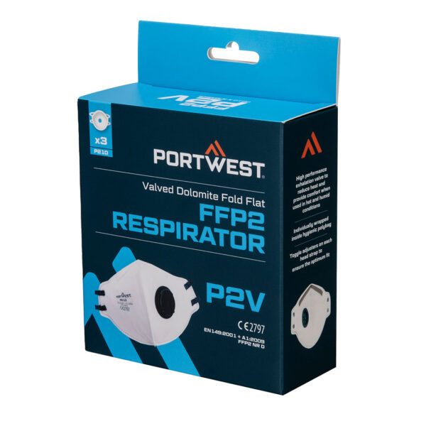 Masca cu valva de respiratie  Dolomite FFP2 (Pk3) - imagine 2