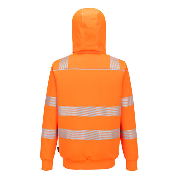 PW321 Hi-Vis Zipped Winter Hoodie - imagine 2