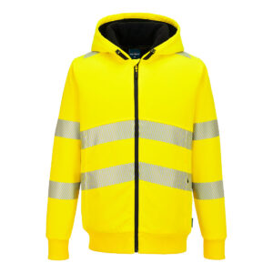 PW321 Hi-Vis Zipped Winter Hoodie
