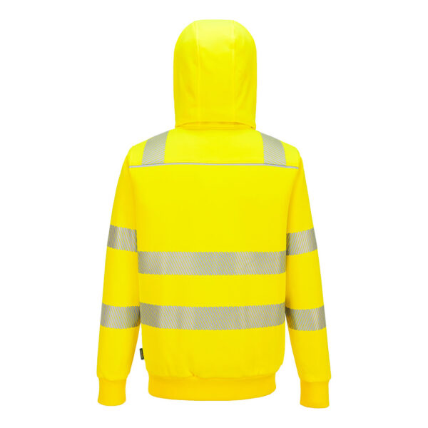 PW321 Hi-Vis Zipped Winter Hoodie - imagine 2