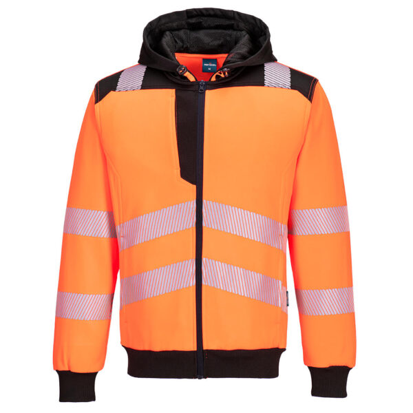 Hanorac cu fermoar PW3 Hi-Vis