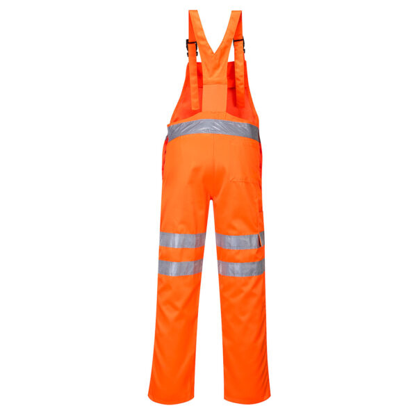 Pantaloni pieptar de serviciu Hi-Vis Poli-bumbac - imagine 2