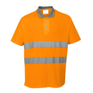 Tricou polo din bumbac Hi-Vis Comfort S/S