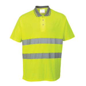Tricou polo din bumbac Hi-Vis Comfort S/S