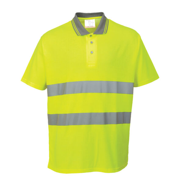 Tricou polo din bumbac Hi-Vis Comfort S/S