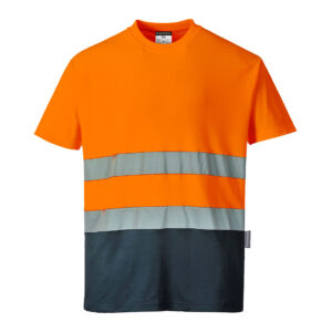 Tricou Bicolor din Bumbac Confort