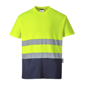 Tricou Bicolor din Bumbac Confort