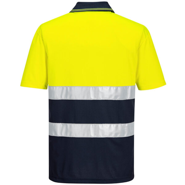 Tricou Polo Hi-Vis Lightweight Contrast S/S - imagine 2