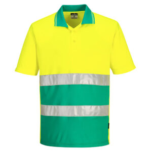 Tricou Polo Hi-Vis Lightweight Contrast S/S