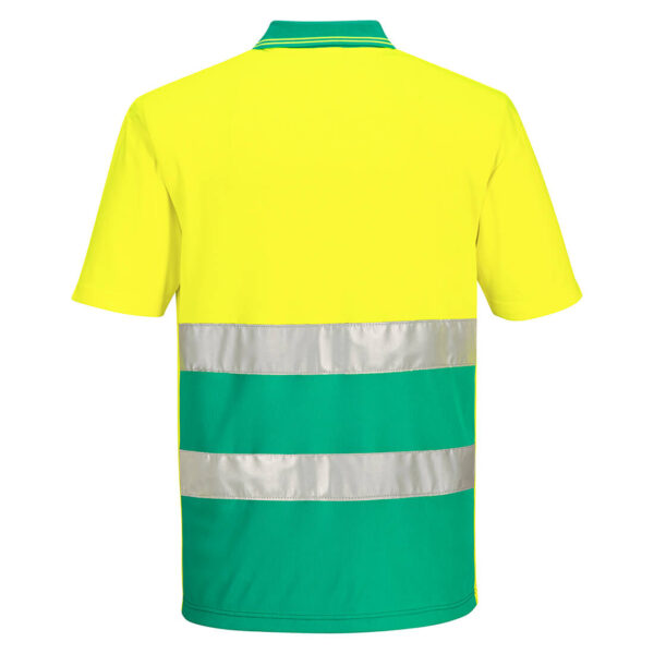 Tricou Polo Hi-Vis Lightweight Contrast S/S - imagine 2