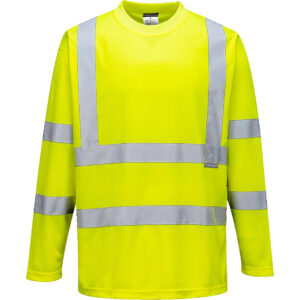 Tricou cu Maneci Lungi Hi-Vis