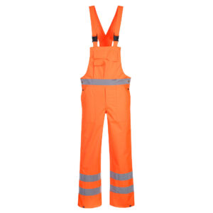 Pantaloni cu pieptar Hi-Vis- necaptusiti