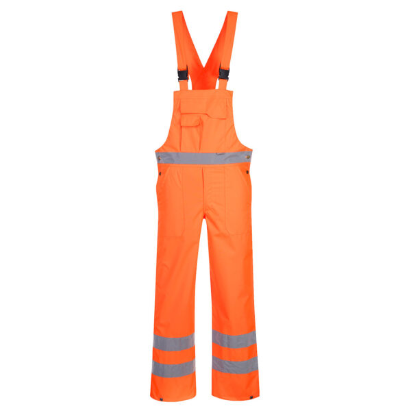 Pantaloni cu pieptar Hi-Vis- necaptusiti