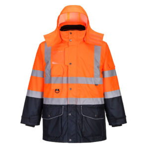 Jacheta respirabila Hi-Vis Breathable 7-in-1 Contrast Traffic
