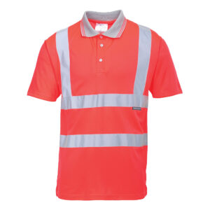 Tricou Polo Hi-Vis cu Maneci Scurte