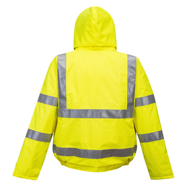 Jacheta de ploaie HiVis Bizflame, Antistatica, Ignifuga - imagine 2